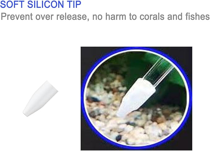 17.7inch Aquarium Siphon/Fish Feeder/Tank Cleaner/Coral Feeding Tube/Water Changer/Waste Remover Clean Tool/Gravel Cleaning/Aquatic Long Pipette Syringe/Axolotl Reef Accessories (2 Packs)