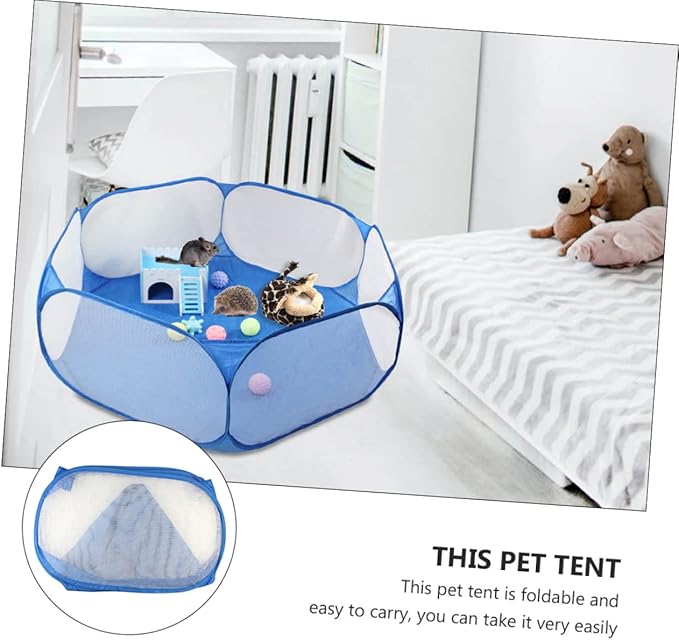 Portable Pet Tent for Dogs and Cats Folding Playpen Breathable Design for Use Scratch-Resistant