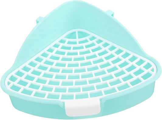 Totority Rabbit Litter Box Pet Potty Training Aid Triangle Cat Toilet Indoor Use