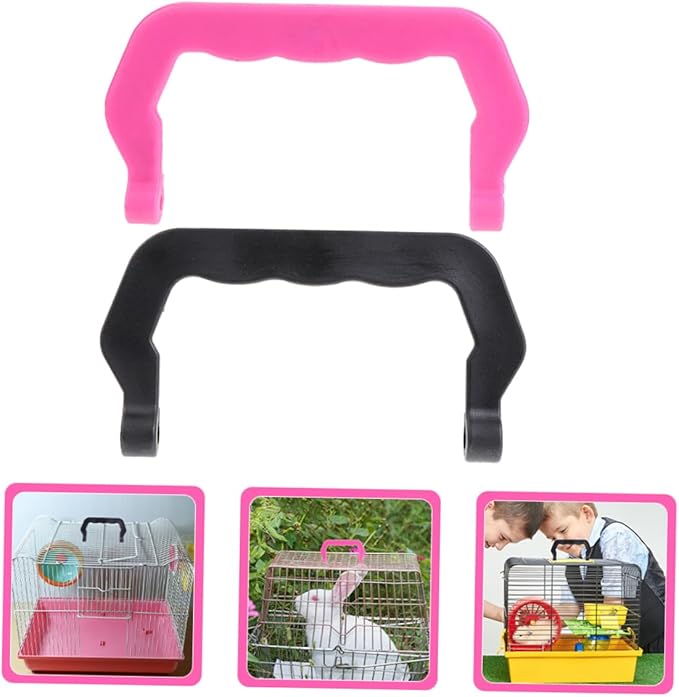 Mipcase Portable PET Cage Handle Kit 20pcs Plastic Replacement Handles for Birdcage and Hamster Accessories for Outdoor Use and Easy Carrying