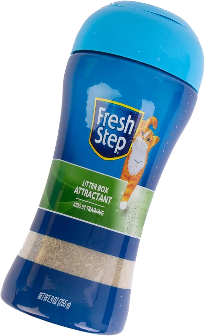 Fresh Step for Pets Litter Box Attractant Powder to Aid in Training, 9 Ounces | All Natural Training Aid For Cats and Kittens, Model Number: FFP8298ST