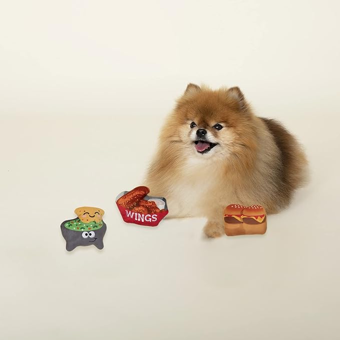 Fringe Studio Plush Dog Toy, Hunger Games, 3 Piece Set, Pet Shop Collection (289562)