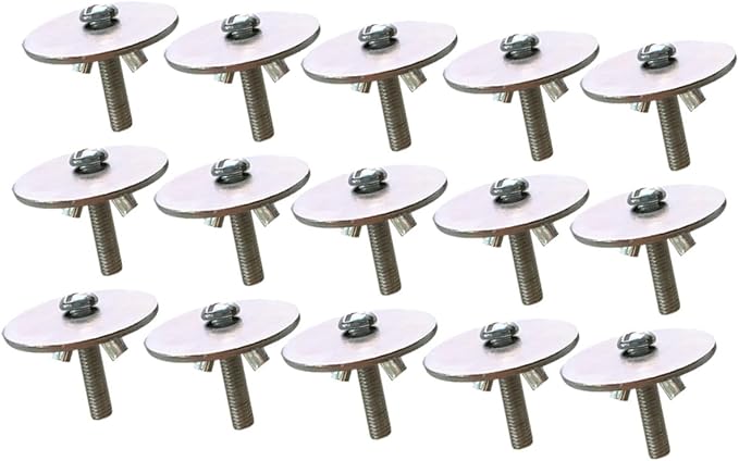 15sets Fixing Screws Gaskets for Hamster Cage Lightweight and Easy to Install Screws for Birdcage and Animal Platforms Sturdy and