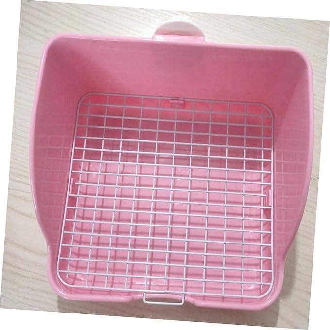 Beavorty Pet Toilet Tray Box Rabbit Potty Training Compact Portable Litter Pad for Dog Random Color