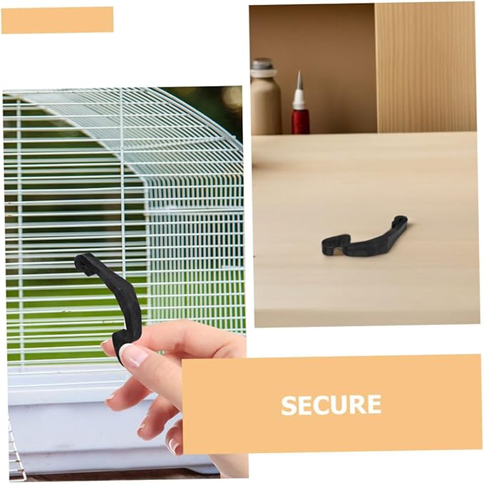 24pcs Small Pet Cage Lock Buckle Plastic Cage Clips Wire Edge Connector DIY Assembly Suitable for Rabbits and Hamsters