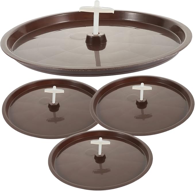 Milisten 4pcs Bird Toilet Pan for Cages Poop Holder Tray for Parrots Easy to and Leakproof for Pet Birds and Animals Random Accessories
