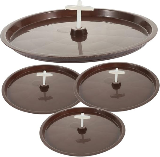 Milisten 4pcs Bird Toilet Pan for Cages Poop Holder Tray for Parrots Easy to and Leakproof for Pet Birds and Animals Random Accessories
