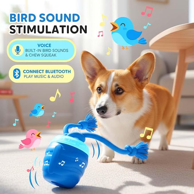 Interactive Dog Toys, New Motion Activated Cat Balls with 360° Smart Automatic Rolling Moving, Fun Boredom Relief for Cats and Dogs Indoor Play (Green)