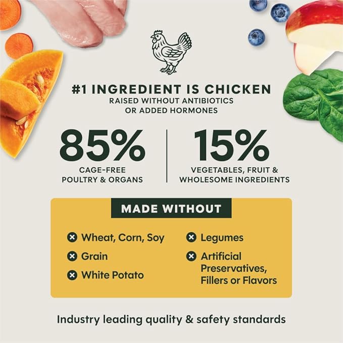 Instinct Freeze-Dried Meals, FreshDried Bites, Natural Food, Grain-Free - Cage-Free Chicken, 14 oz. Bag