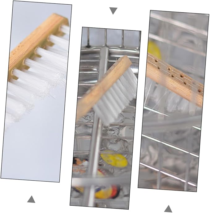 Mikikit 1pc Handle Bird Cage Cleaning Brush Bristle Tool for Effortless Bird Droppings Removal for Parrot Canary Finch Cages