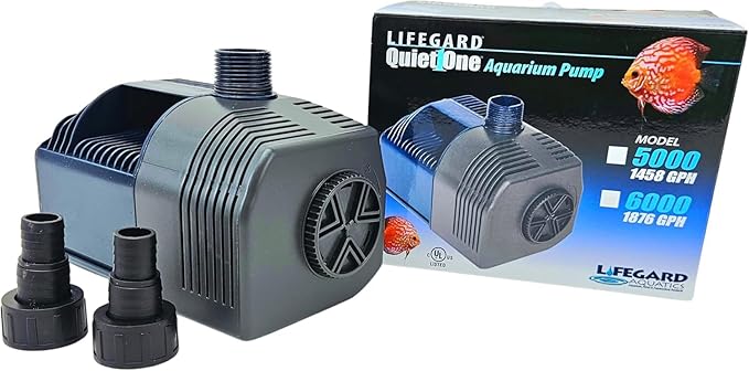 Quiet One Lifegard Aquarium Pump, 1876-Gallon Per Hour