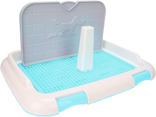 Puppy Training Toilet, Dog Training Toilet Pad Cat Potty Fence Dog Scheduled Urination Potty Tray, 18.3 x 13.9 x 9.3in