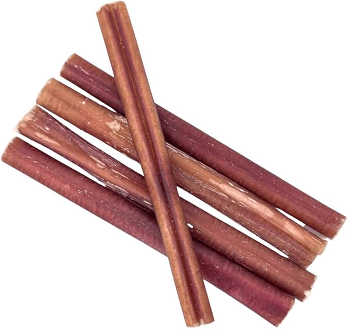 Supreme 6-inch Standard Bully Sticks by Sancho and Lola’s (25 Pack) All-Natural, Long-Lasting Dog Chew Treats - Free-Range, Grass-Fed Beef - Low Odor