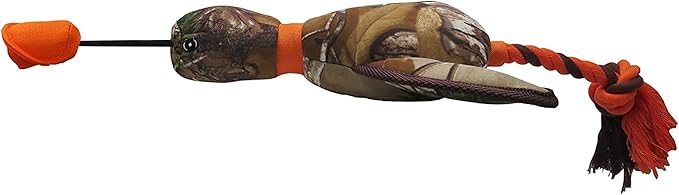 Pets First Realtree Mallard Sling-Shot Dog Toy. Best Licensed Tough Floating Toy for Dogs & Cats. Fun & Durable Pet Toy