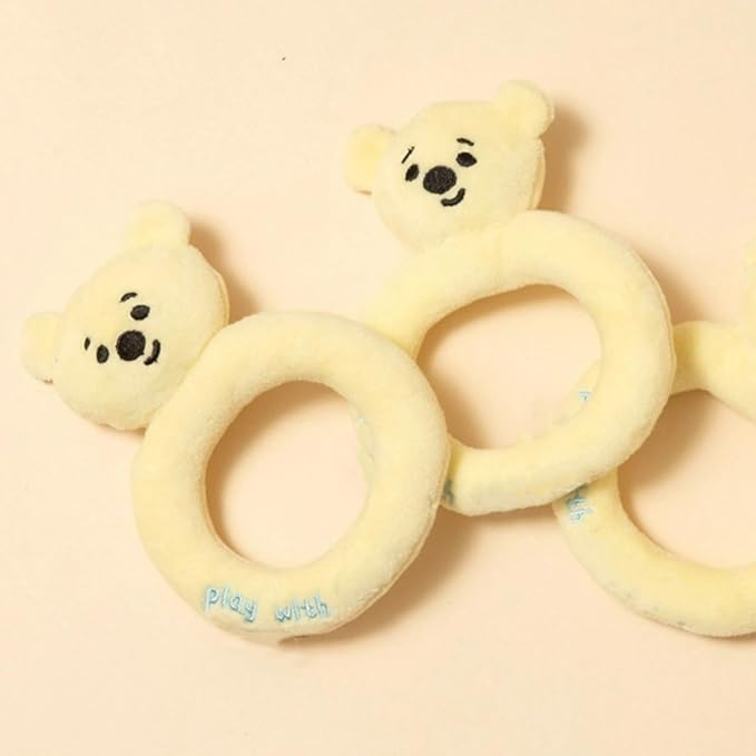 Cat Dog Chew Toy Baby Series Plush Toy Set Cute Pacifier Bottle Rattle Shapes BB Sound Pet Accessories (Rattle)
