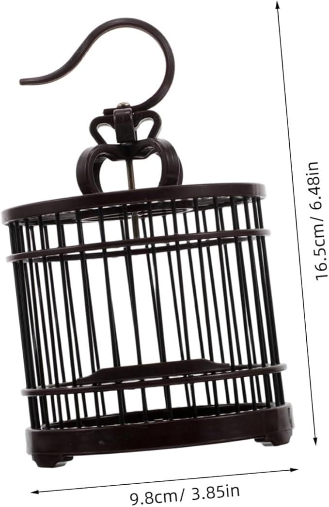 Toyvian Hanging Bird Cage for Small Pets Lightweight and Travel-Friendly Decorative Habitat for Hamsters Crickets and Hummingbirds Easy to Clean and Maintain for Birthday Parties