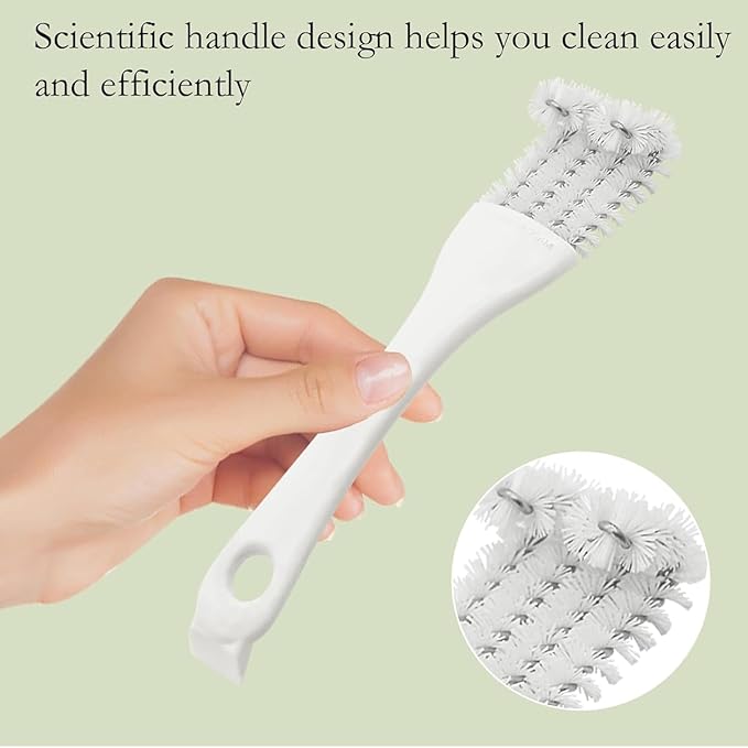 2-in-1 Birdcage Cleaning Tool (2PCS), Birdcage Cleaning Brush with Long Handle and Guano Removal Scraper, Parrot Cage Cleaning Accessories