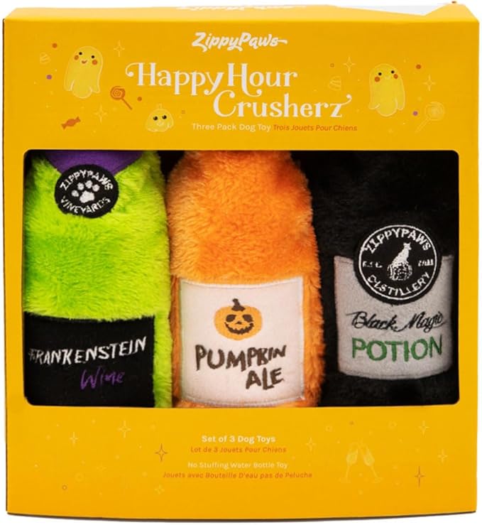 ZippyPaws Happy Hour Crusherz - Halloween Three Pack