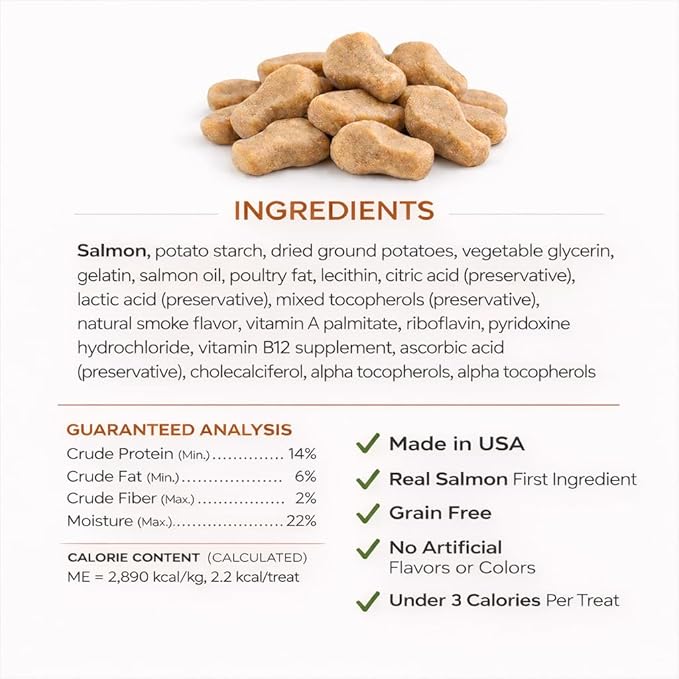 Savory & Tasty Soft Cat Treats Turkey - Grain Free, Low Calorie Chewy Nibbles, Made in USA, Real Turkey #1 Ingredient, Under 3 Calories Per Treat, Natural Training Snack for Indoor Cats | (9oz)