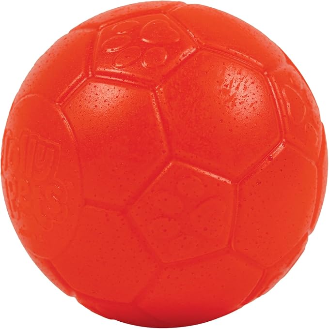 Jolly Pets Mini Jolly Soccer Ball; Floating-Bouncing Dog Toy; 3" Orange (Pack of 2)