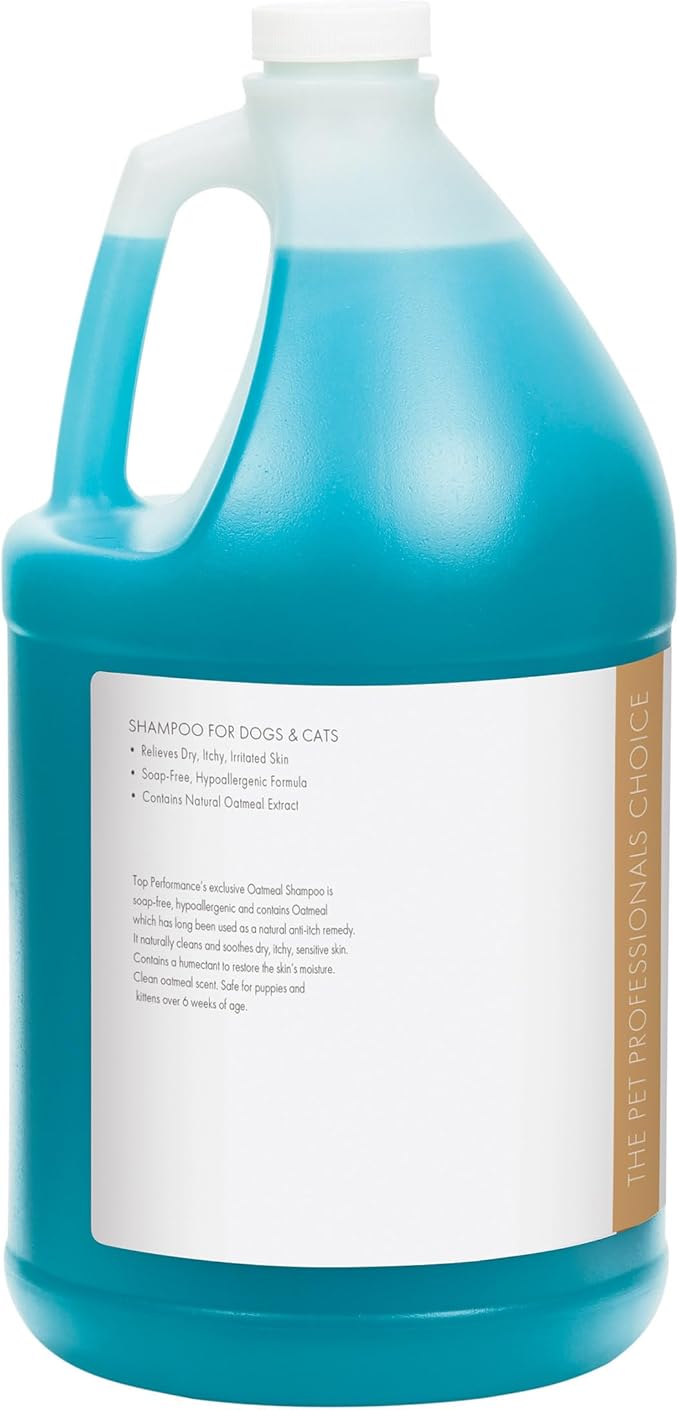 Top Performance Oatmeal Dog and Cat Shampoo, 1-Gallon