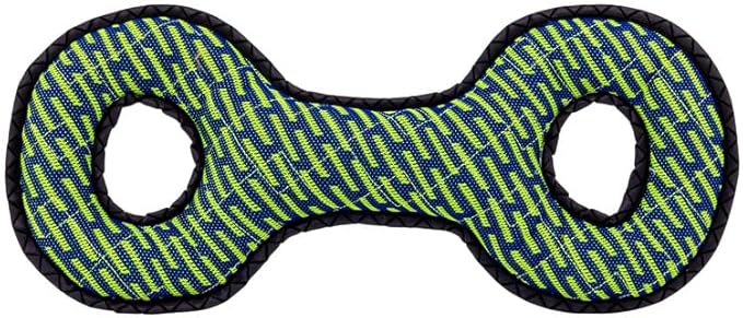 KONG Armor Bone Dog Toy – Medium – Durable Triple-Layered Fabric with Reflective Trim & Squeaker – Assorted Colors – Ideal for Chewing, Fetching & Tugging (Double Tug, Large)