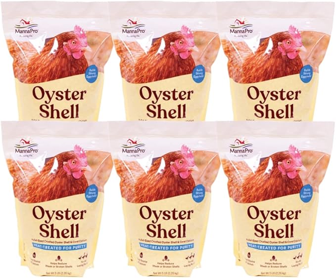 Manna Pro Crushed Oyster Shell and Poultry Grit Bundle (6-Pack)