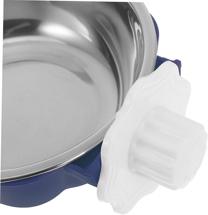 Stainless Steel Bird Feeding Bowls with Clamp Holder Parrot Food and Water Dish Easy to Clean Accessory for Bird Cages for Small Animals