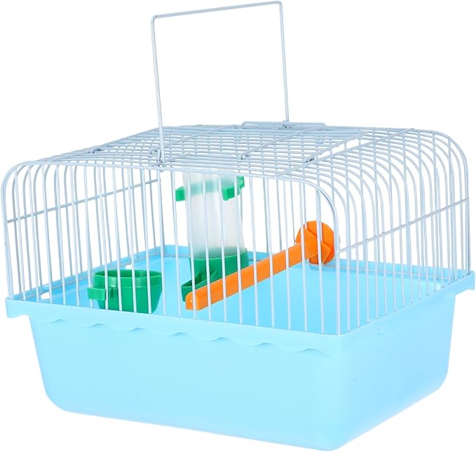 Portable Bird Carrier for Animals Multi Use Birdcage with Perch Food Box Water Dispenser Sturdy Design for Parrots Lovebirds for Travel Breeding