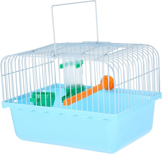 Portable Bird Carrier for Animals Multi Use Birdcage with Perch Food Box Water Dispenser Sturdy Design for Parrots Lovebirds for Travel Breeding