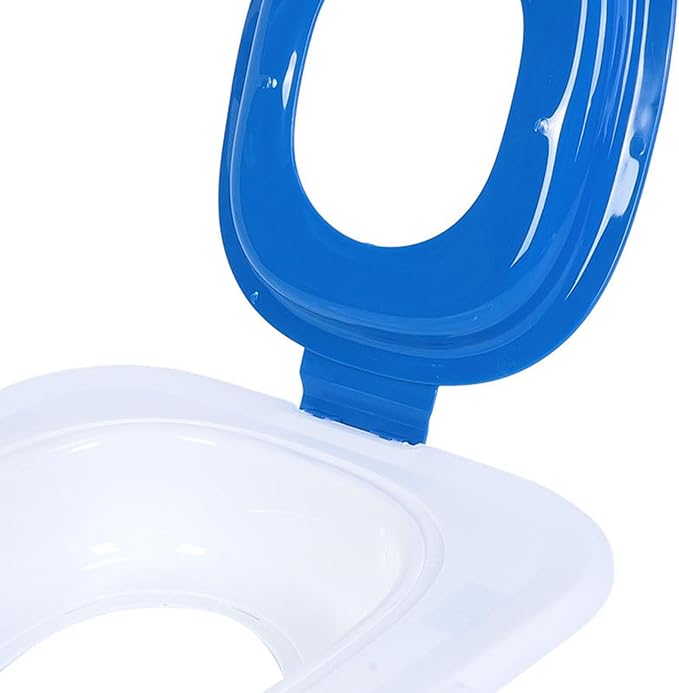 Sorandy Cat Toilet Training Kit, Reusable Pet Toilet Trainer, Detachable Cat Litter Box with Hygienic Design, Ideal for Cats & Pet Training (Blue)