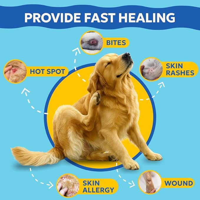 Forticept Dog and Cat Wound Care Cream, Heals Wounds, Hot Spot Treatment for Dogs and Cats, Soothes Inflammation, Prevents Infection, Treats Bites, Scratches & Skin Ulcers 3 oz