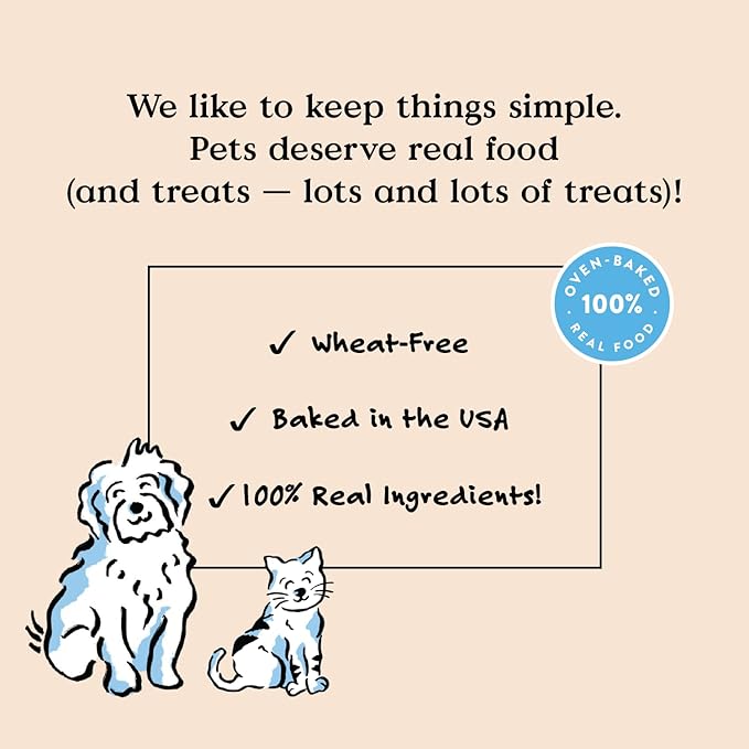 Bocce's Bakery Oven Baked PB & Banana Recipe Treats for Dogs, Wheat-Free Everyday Dog Treats, Real Ingredients, Baked in The USA, Natural Soft & Chewy Cookies, Peanut Butter & Banana, 6 oz