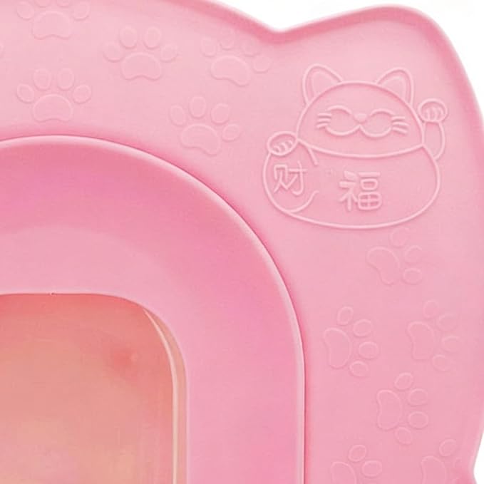 Cat Toilet Trainer - Kitten Potty Practice Kit, Litter Transition Training System with Sturdy Reusable Rings, Gradual Step Learning Function, Ideal for Pet Parents Animal Lovers Home Apartment Bathroo