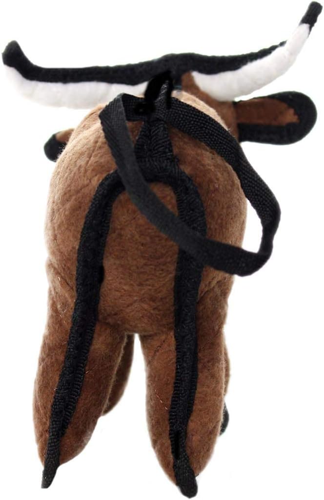 TUFFY - World's Tuffest Soft Dog Toy -Barnyard- Multiple Layers. Made Durable, Strong & Tough. Interactive Play (Tug, Toss & Fetch). Machine Washable & Floats. (Bull, Jr 2 Pack)