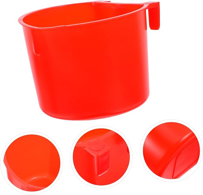 BESPORTBLE 4pcs Thickened Hanging Feeders for Small Animals Removable Water Food Bowls for Bird Cages Rabbit Hutches Easy Install Plastic Pet Feeding