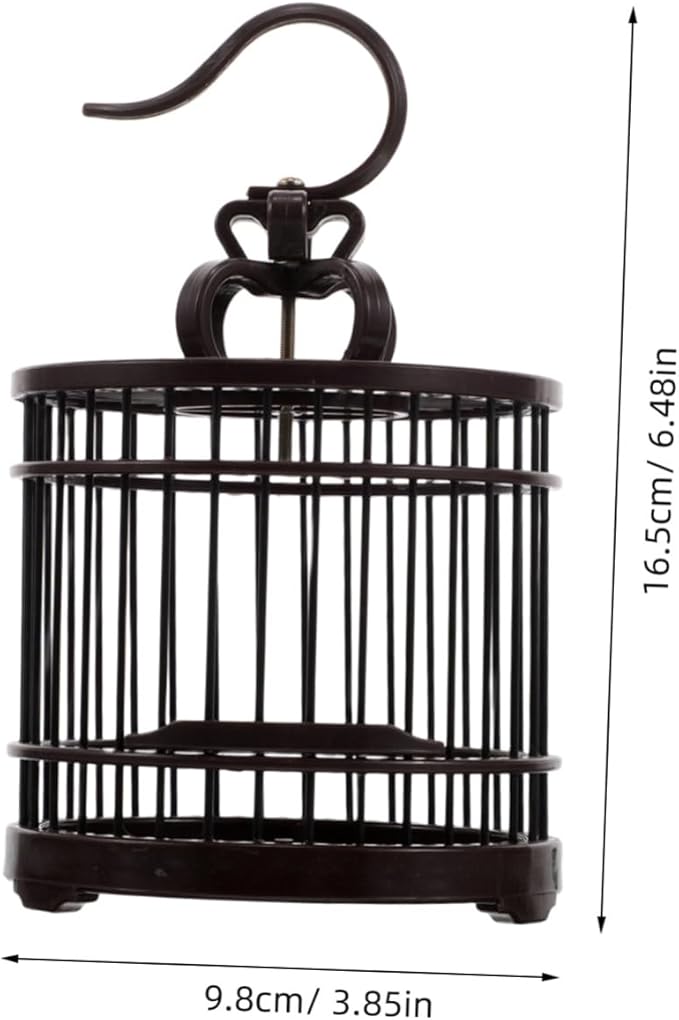 Portable Decorative Cage for Small Pets Vintage Style Habitat Box for Birds and Small Animals Design Lightweight Transport Carrier for Pets for Home Decor