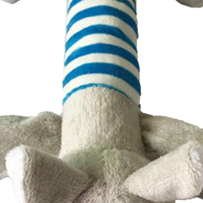 Cyrank Dog Toys, Cute Striped Animal Dog Squeaky Toys Dog Stuffed Animals Chew Toy with 4 Legs Soft Durable Plush Dog Toys for Pet Dog Cat(#2)