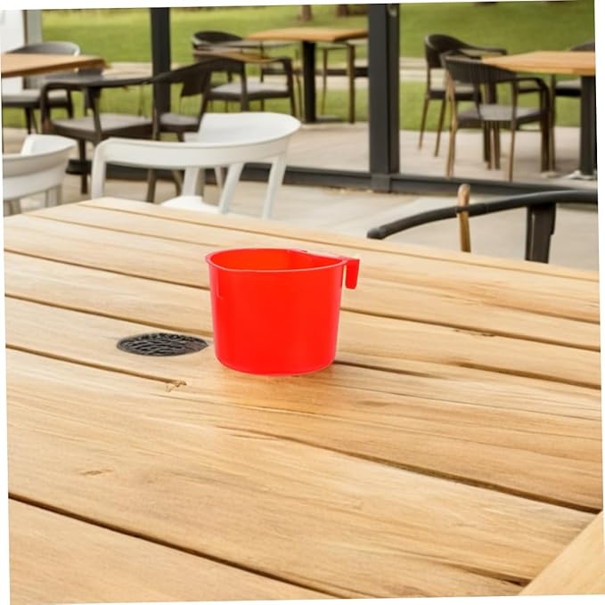 8pcs Rabbit Feeder Bird Coop Cup Small Animal Drinking Bowl Thick Plastic Easy Hanging Design for Pet Watering