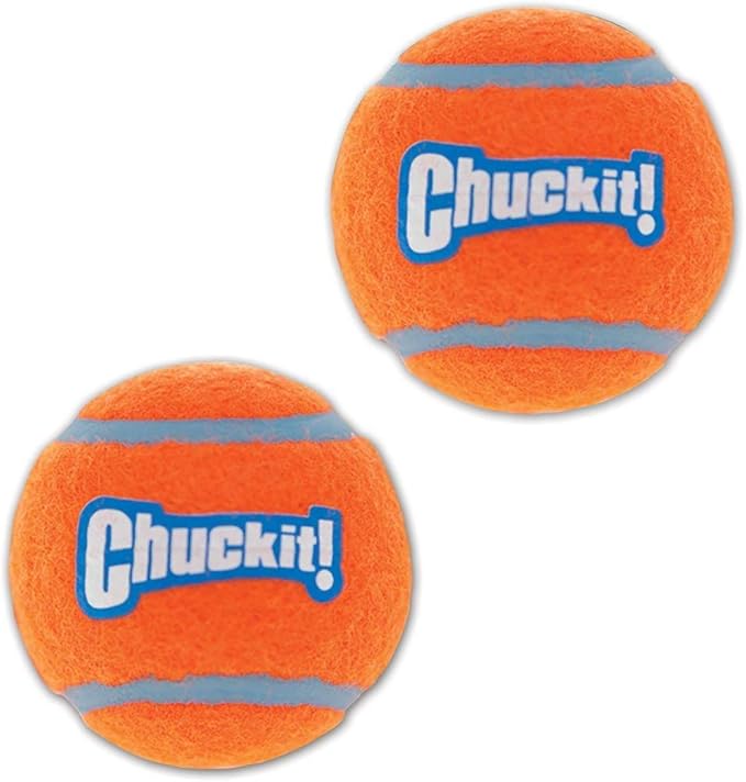 Chuckit! 6 Pack of Tennis Balls, Small, Launcher Compatible Dog Toys