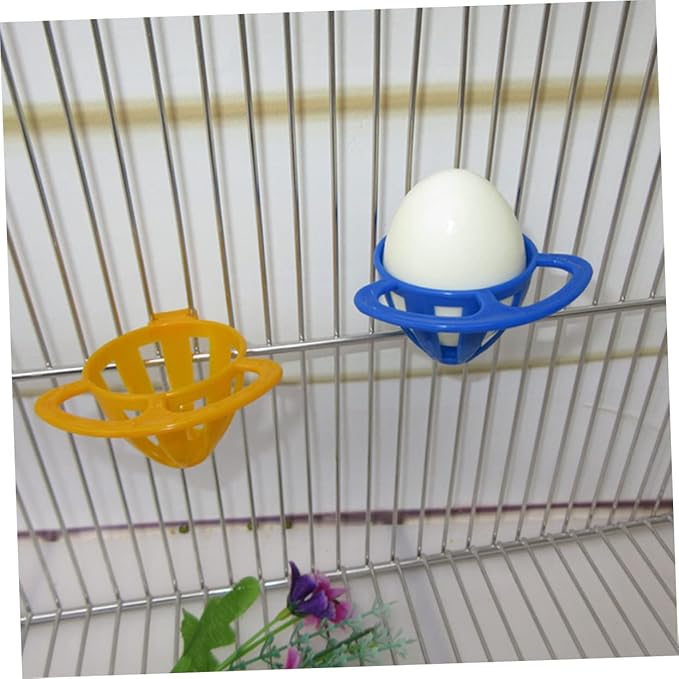 Toddmomy 2pcs Parrot Food Bowl Bird Feeder Bird Cage Accessory for Hamsters Parrots Random Color