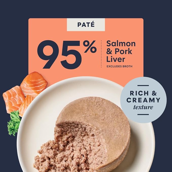 Instinct Pate Entrees, Wet Canned Cat Food, Grain-Free - Real Salmon, 3 oz. Cans (Pack of 24)