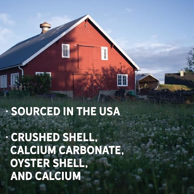 New Country Organics | Flock Perfect Calcium Poultry Shell to Strengthen Egg Shells in Laying Hens | 8 lbs