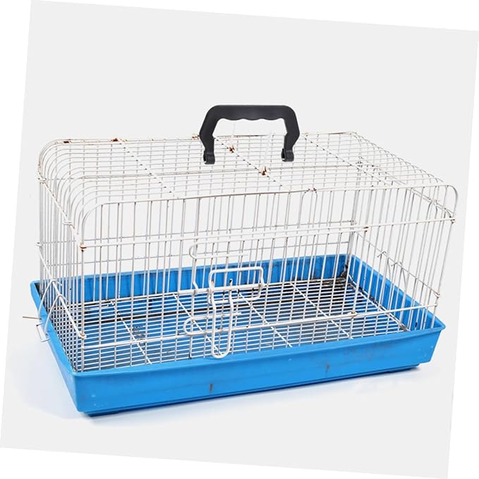 Sosoport 12pcs Detachable Pet Cage Handles Lightweight Plastic Carrier Replacement for Cat and Bird Cages Easy to Install Ergonomic Design for Convenient Transport