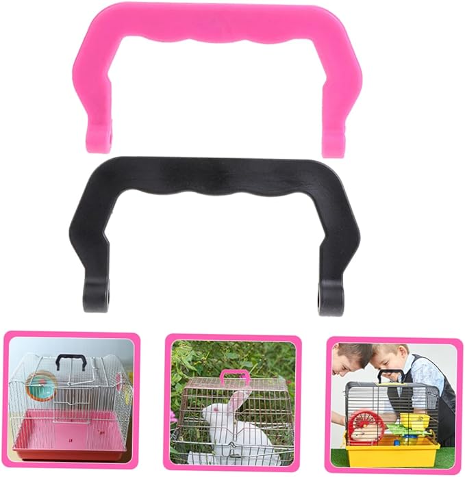 20pcs Portable Pet Cage Handles Multi-use Plastic Birdcage Hamster and Accessories Smooth Design for Easy Installation and Repeated Use