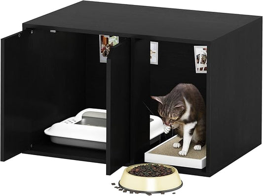 Furinno Peli Litter Box Enclosure, Small, Americano