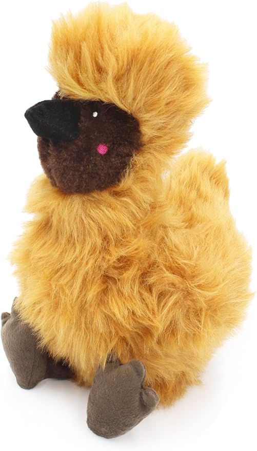 ZippyPaws Wooliez Dog Plush Toy - Interactive Pet Toys, Indestructible Plush Dog Toys, Fun Dog Toys, Enzo The Emu