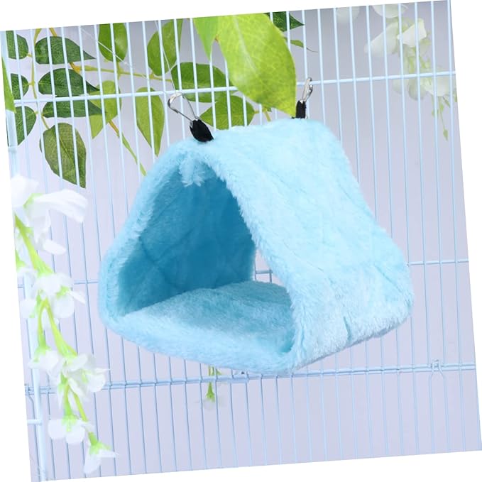 WOONEKY Parrot Toys Swing Pet Bed Parrot Plush Hammock Warm Bird Nest Bed for Cockatiel
