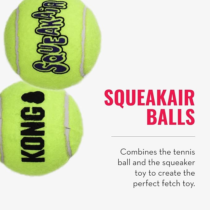 KONG Cozie Marvin Moose & SqueakAir Balls (3 Pack) - Dog Fetch & Chew Toys for Fun - Soft Toy Moose for Indoor Play - Durable Dog Toy Balls for Outdoor Play - for Small Dogs