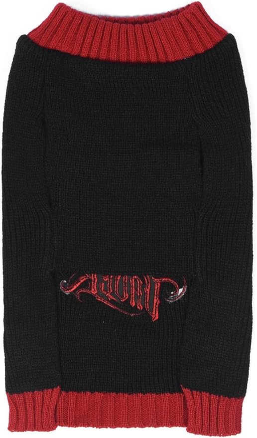 Star Wars Darth Vader Dog Sweater - Knit Pet Outerwear for Dogs - Officially Licensed Dog Apparel & Accessories, Black, Size Extra Small